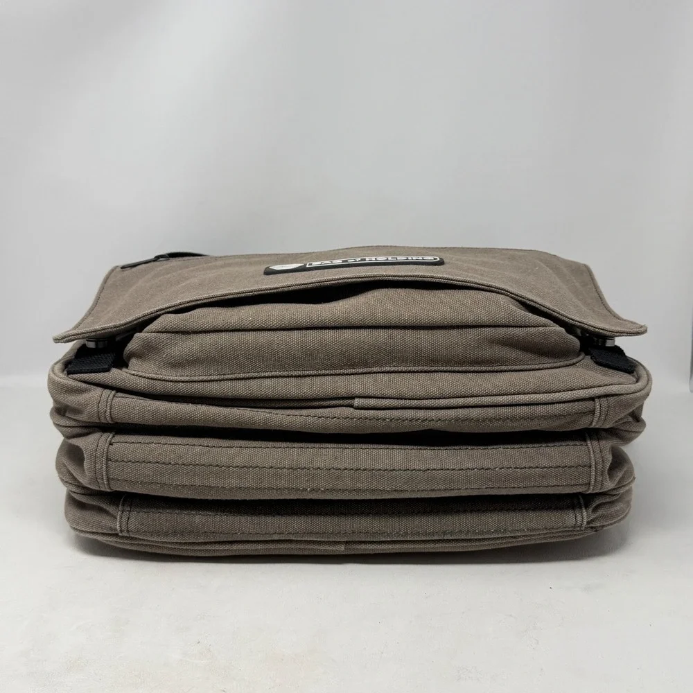 Think Geek Bag of Holding Brown Canvas Messenger Bag D&D Gaming Laptop Case